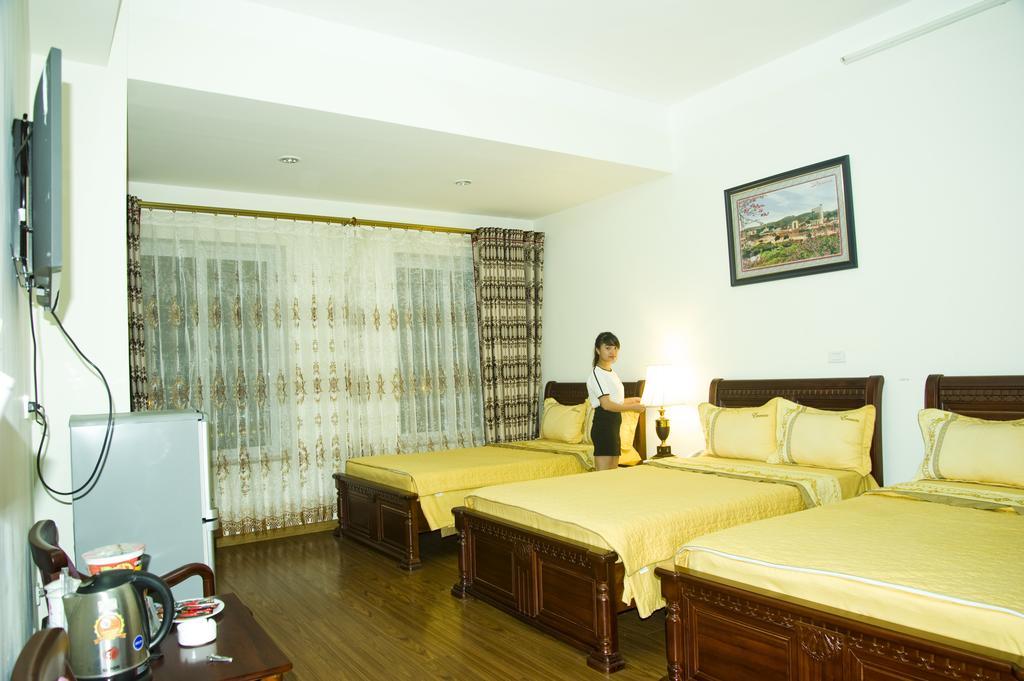 Lao Cai Galaxy Hotel Bagian luar foto